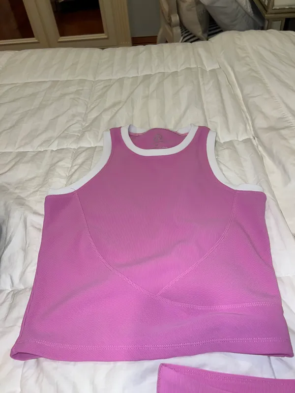 Pink Biker Shorts Set Size M - Image 3