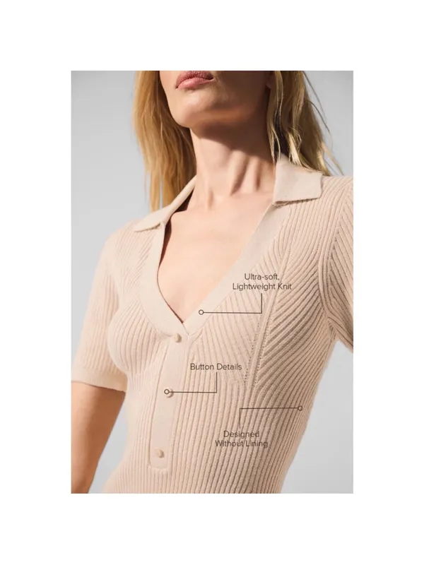 Women’s Alo Yoga Supernatural Sweater Dress Beige Macadamia Size XS - Image 4