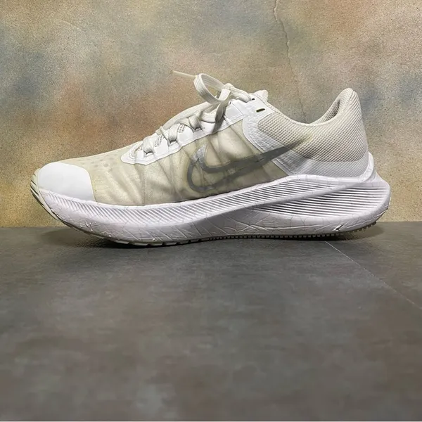 Nike Zoom Winflo 8 CW3421-104 Women's White Metallic Silver Running Shoes Size 8 - Image 12