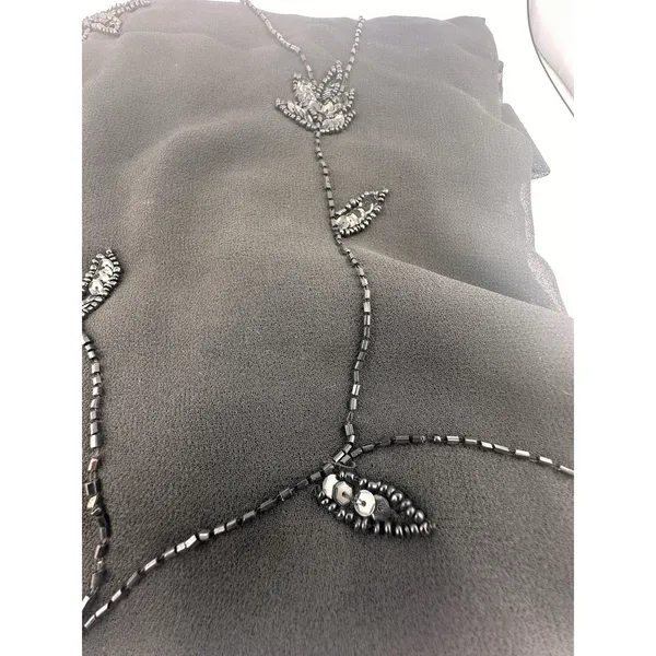 NWT: Dress Barn‎ Scarf W Beaded Floral Design Throughout - Image 5