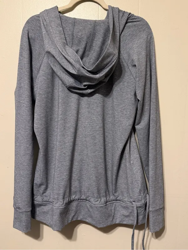 KUHL Women's Gray Hooded Pullover Sweater Large size - Image 7