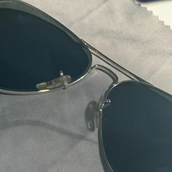 Ray-Ban Aviator Sunglasses - Silver Frame with Gray Metallic Lenses - Image 5