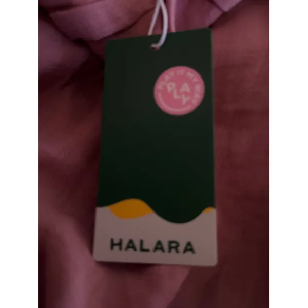Halara XS High Waisted Pocket Wide Leg Flowy Solid Palazzo Casual Linen Pants - Image 8