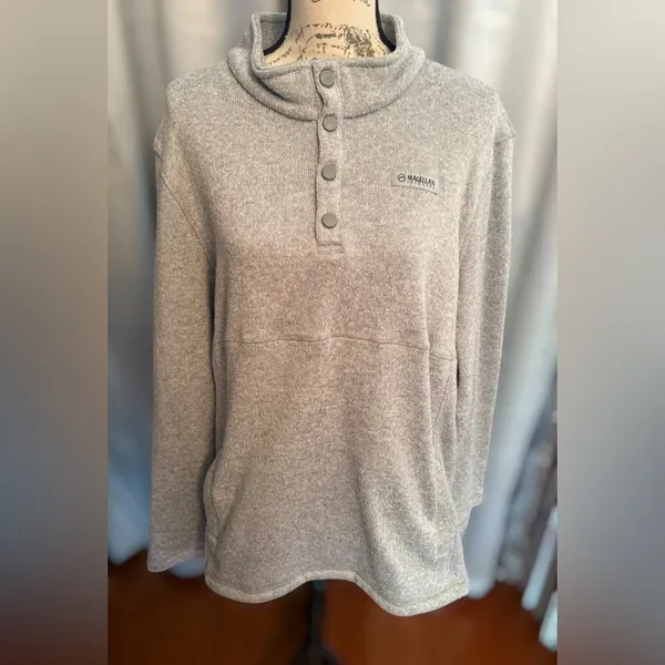 Magellan Outdoors Heather Gray Womens’s Sweater - Image 2