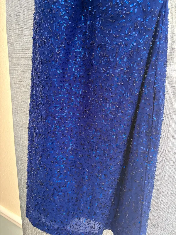 Windsor Dress Homecoming Blue Royal Sparkly - Image 3