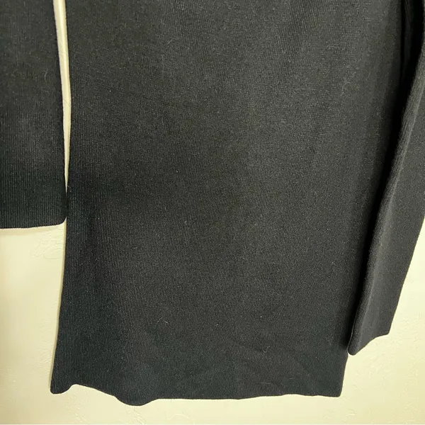 Tobi Olivia One Side Sleeve‎ Black Off Shoulder Ribbed Sweater Mini Dress - Image 6