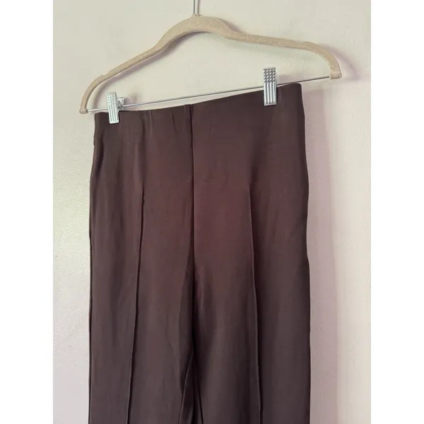 NWT OGL Ponte Wrinkle Resistant High Rise Cropped Flare Leg Travel Pants Small - Image 7