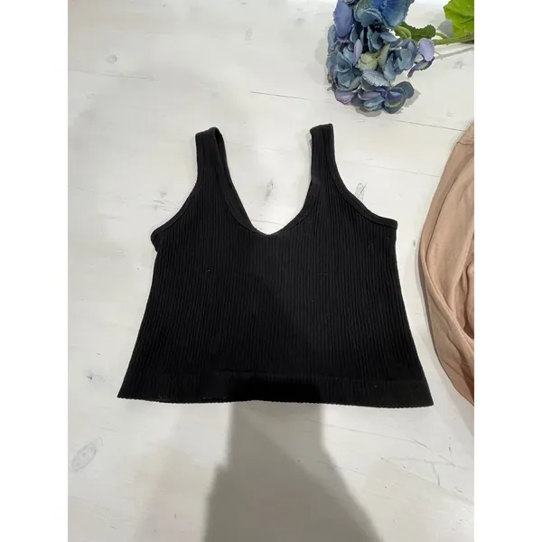 Out From Under Urban Outfitters Crop Top‎ & Tank Set Ribbed Button Front - Image 11