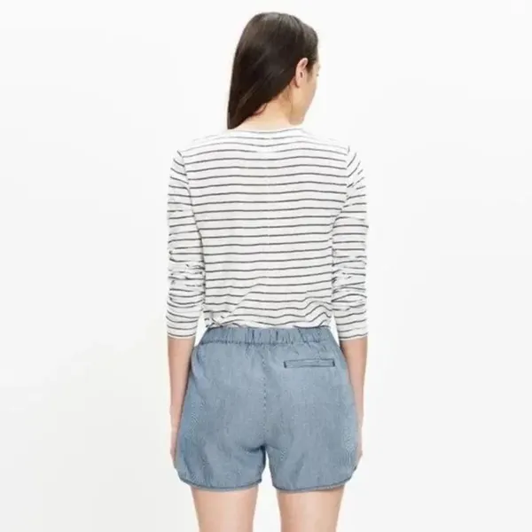 ✨Madewell Railroad Stripe Pull-On Shorts✨ - Image 4