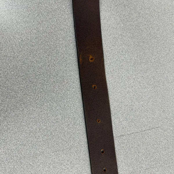 LOFT Belt Womens Medium Brown Genuine Leather Silver Buckle Preppy Casual USA - Image 6