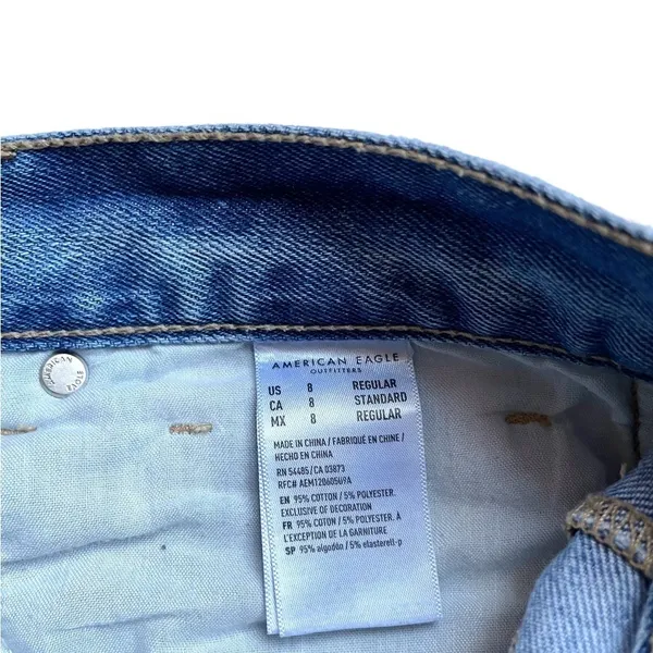 American Eagle High-Rise Distressed Mom Jeans - Image 6