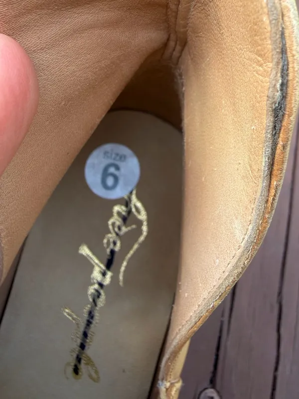 Free People Charm Double V Tan Leather Ankle Boots Size 6 Retail $148 - Image 10
