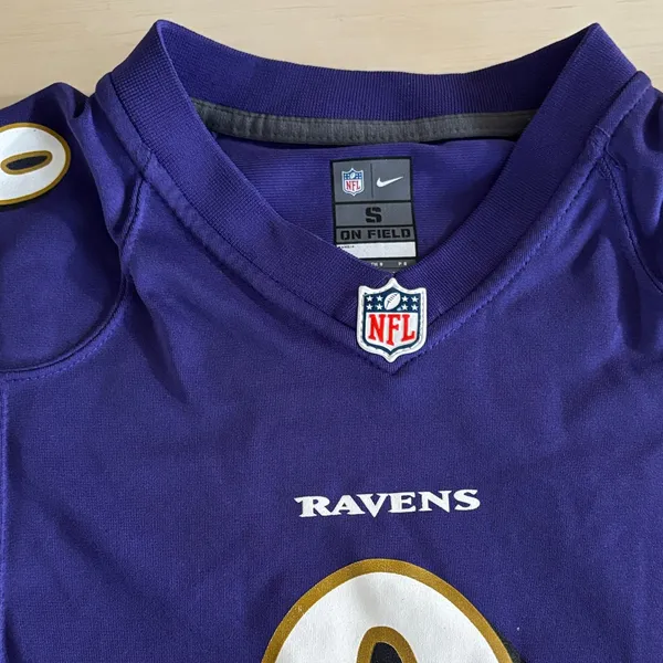 NFL Ravens Purple Jersey with Gold Accents - Image 2