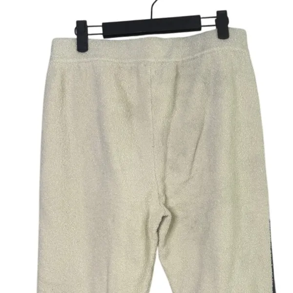 J. Crew Bouclé Texture Striped Sweater Joggers Old School Style M Cream #3198 - Image 6