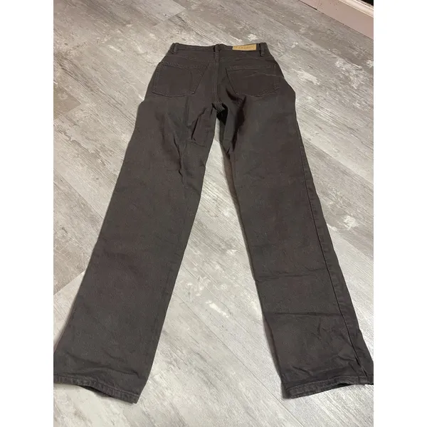 PacSun Dad Jeans Denim Womens 23‎ Green High Waist Straight Button Fly Z-339 - Image 7