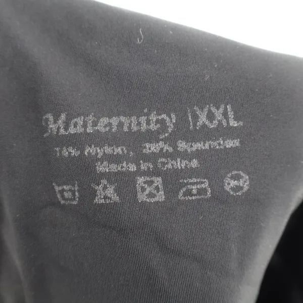 Maternity High Waisted Black Leggings XXL Stretch Comfort Over the Bump - Image 3