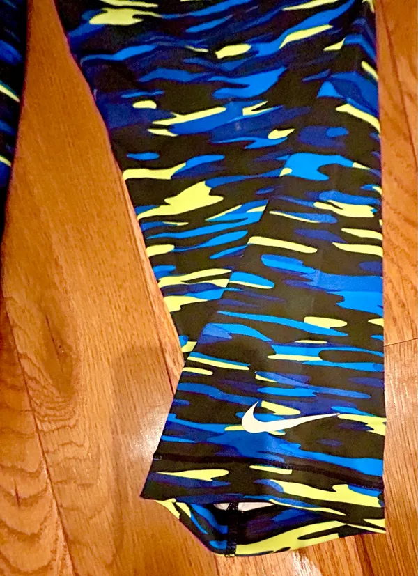 Nike Pro Haze Compression Capri dry fit Legging 729415-480 blue,black,neon green - Image 8