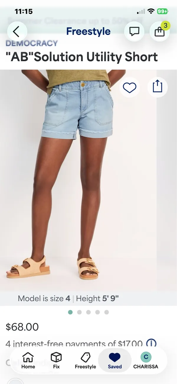 “Ab” Solution Democracy Utility Shorts - Image 2