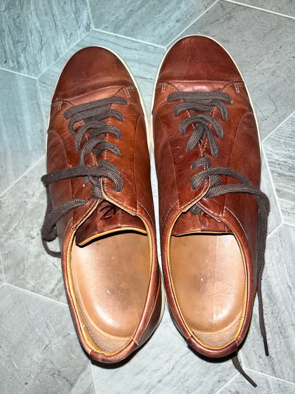 brown leather ECCO Soft sneakers  - Image 2