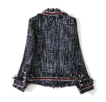 New has Pearl and has the c logo on the pearls tweed jacket nwt small - Image 6
