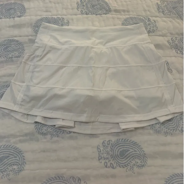 Lululemon Pace Rival Skirt White - Image 3