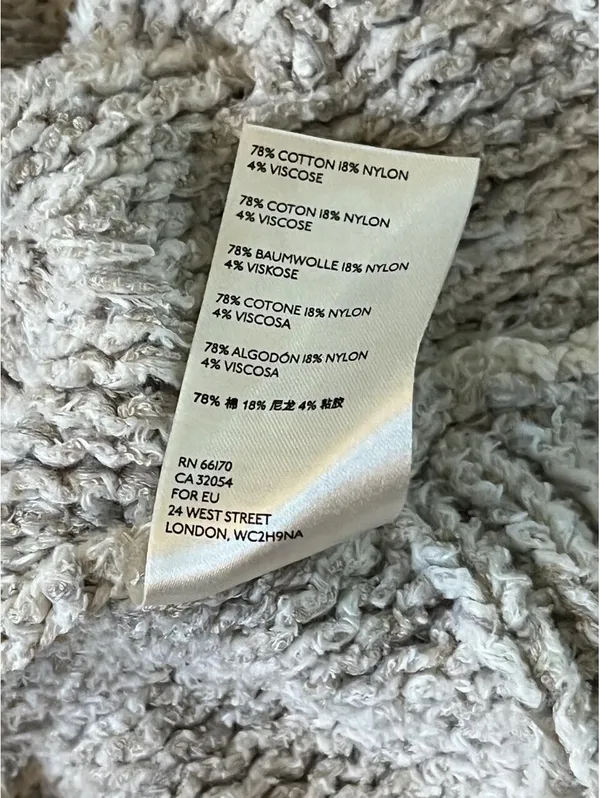 Free People Cotton Chunky Knit Oversized Open Knit Sweater size small 🤍 - Image 7