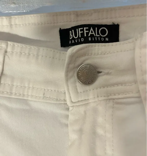 Buffalo David Bitton White Brigette High-Rise Crop Pant Size 4/27 - Image 4