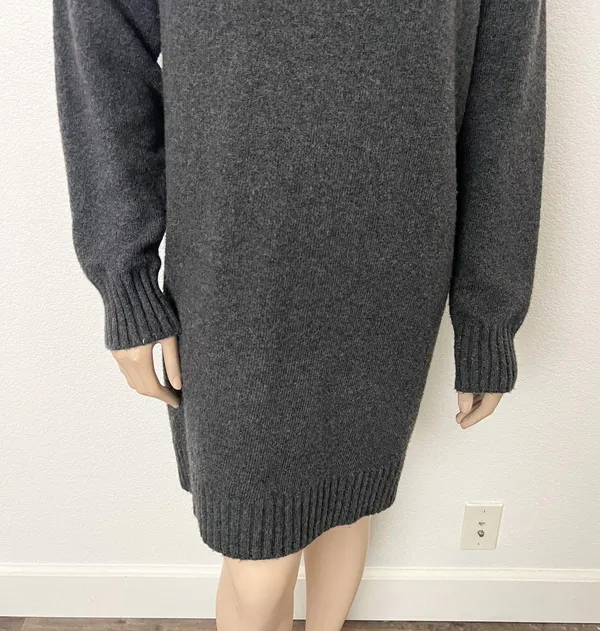 [BP.] Charcoal Gray Mock Neck Long Sleeve Sweater Dress NWT Size Large L - Image 10