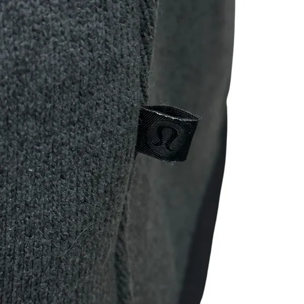 Lululemon Women's Its‎ Fleecing Cold Pullover Heathered Black / Black Size 8 - Image 5