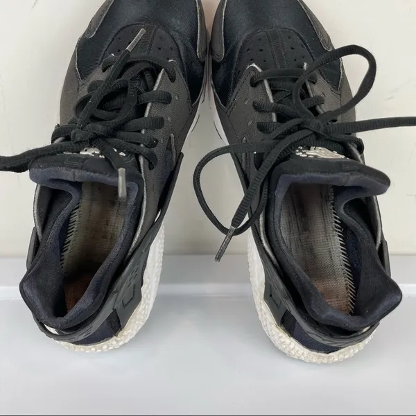 Nike Air Huarache Womens Black Sneakers Sz 8.5 - Image 12