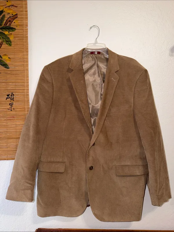 Vintage Italian Corduroy Sport Coat unisex 90s Retro Preppy Corduroy Blazer - Image 2