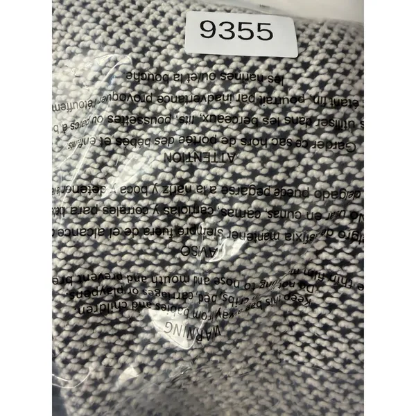 Marine Layer Sweater Xs Black White Birdseye Textured Crew Neck Cotton Blend - Image 10