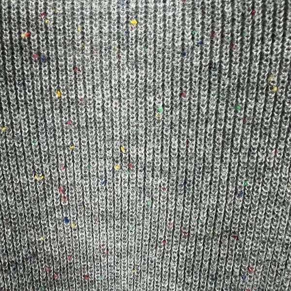 Loft Sweater Top‎ Women L Grey Speckled Ribbed Knit Crew Neck Preppy Lightweight - Image 6