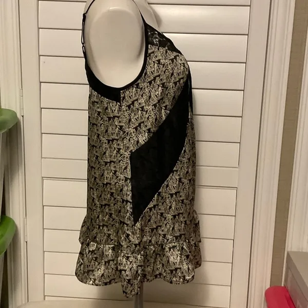 Allen B. By Allen Schwartz Black and Cream Chemise - Image 2