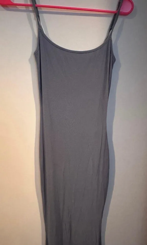 SKIMS Blue Soft Lounge Ribbed Stretch Jersey Maxi Dress - Image 2