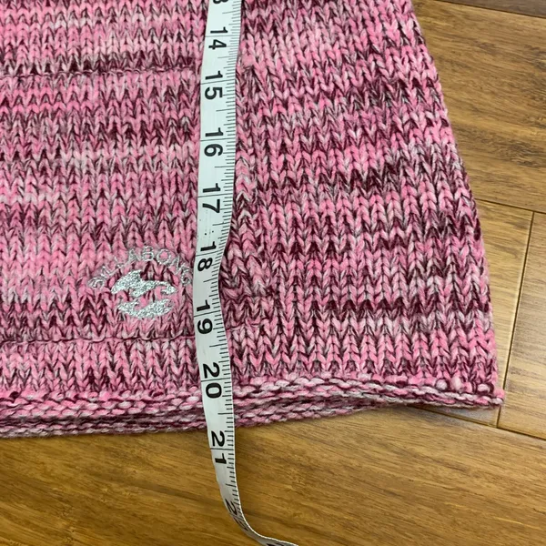 Billabong‎ Knit Sweater Womens Size Large Pink Purple Mock Neck Wool Blend Y2K - Image 8