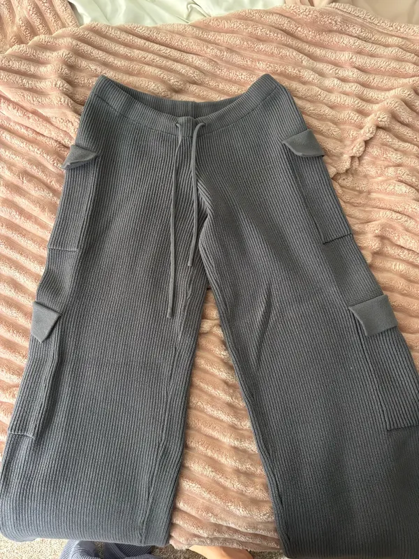 Edikted Wynter Knit Cargo Pants - Image 4