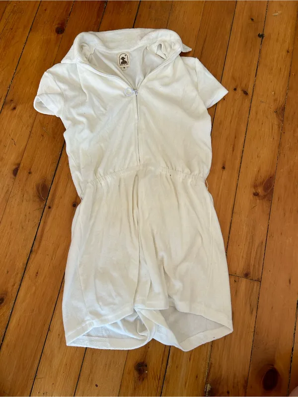 Dandy Del Mar white terry romper size Medium no belt - Image 2