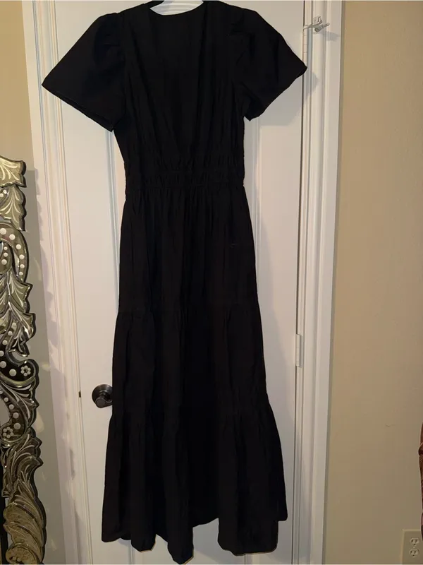 Anthropologie Sommerset Maxi Dress Black Sz S - Image 7