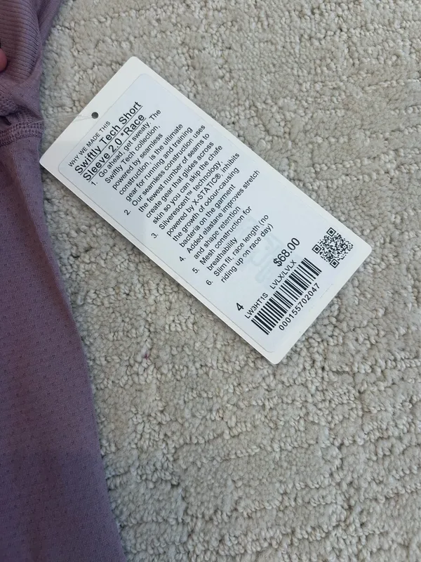 Purple Lululemon Swiftly Tech 4 - Image 2
