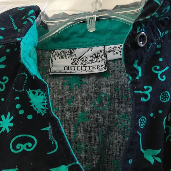 FINAL MARKDOWN Ladies mine and bills western shirt medium - Image 3