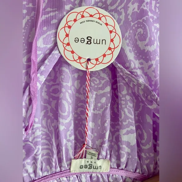 NWT Umgee Lavender Paisley Blouse Size Small - Image 3