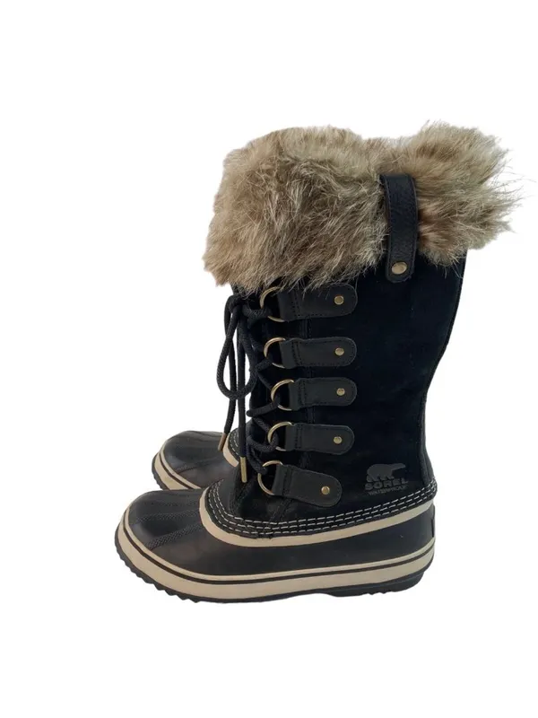-Sorel Joan of Arc Snow Boots Womens Size 8 Black Waterproof Winter Faux Fur - Image 6