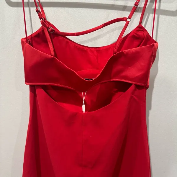 New! Likely Lorna Midi Dress‎ Scarlet Red Size 8 - Image 8