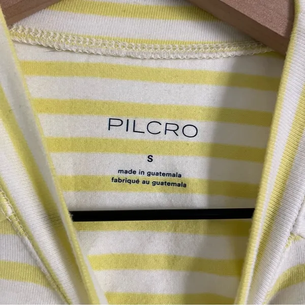 Anthropologie Pilcro Yellow Striped Tee - Image 2