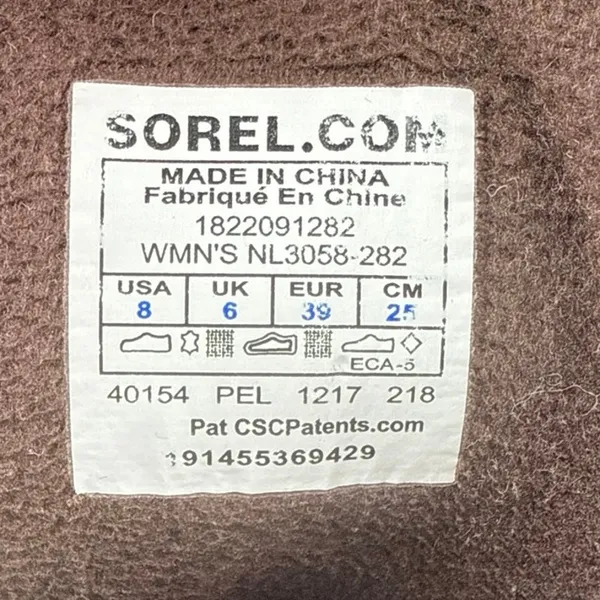 Sorel Slimpack II Women's Brown Suede Waterproof Lace Up Insulated Duck Boots 8 - Image 6
