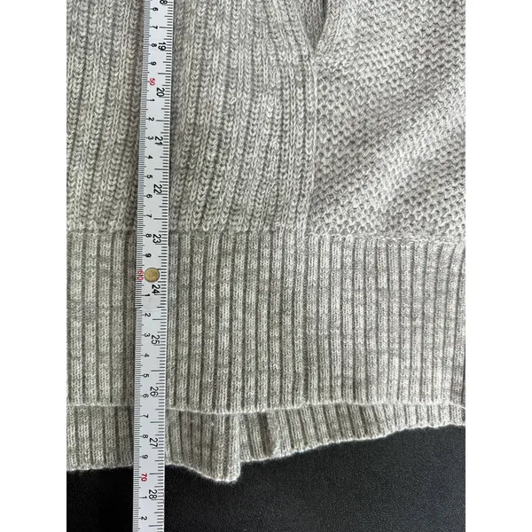 Banana Republic Womens Gray Oversized Sleeveless Zip Front‎ Sweater Vest M/L - Image 8