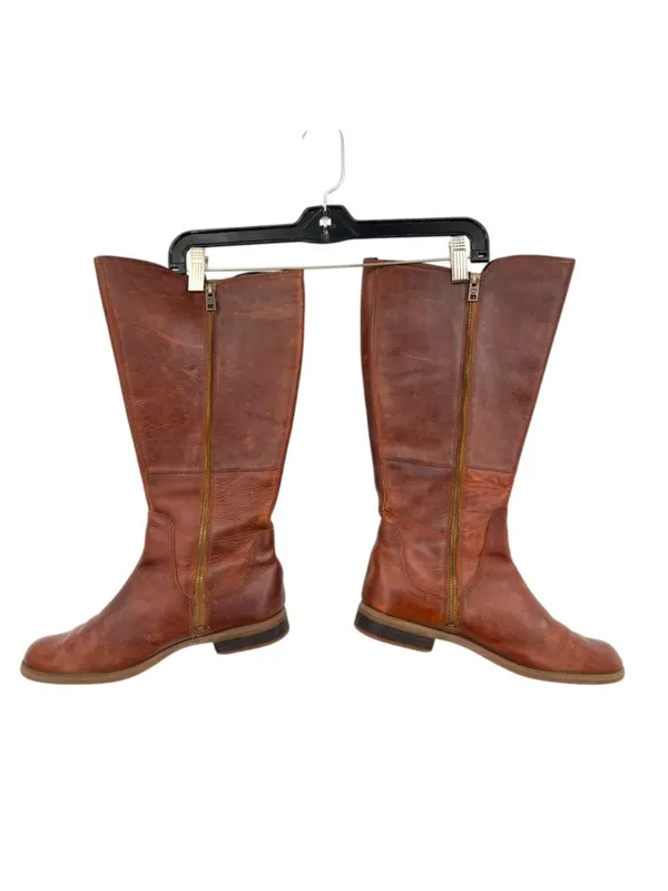 Timberland Earthkeepers Savin Hill Tobacco Brown Leather Riding Boots Size 10 - Image 6