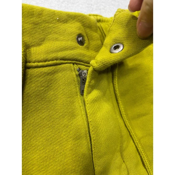 Nike Sportswear XS Chill Terry Snap Waist French Shorts High Rise‎ Volt Green - Image 4