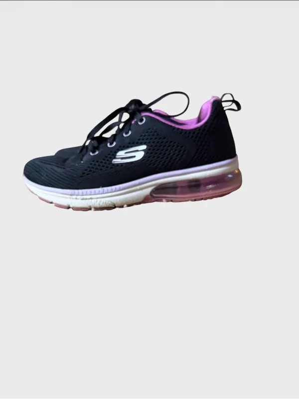 Skechers Women's Black & Pink Air-Cushion Walking Shoes Size 7.5 - Image 5